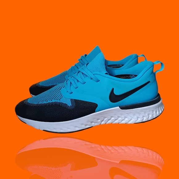 Nike AH1015-402 Odyssey React 2 Flyknit Men’s Size 11 Blue Lagoon VGUC - Picture 4 of 14